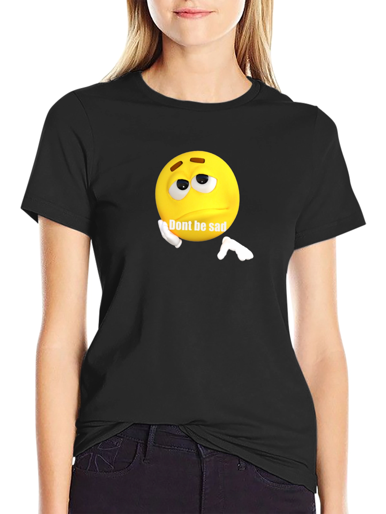 Dont Be Sad Graphic T-Shirt - Black