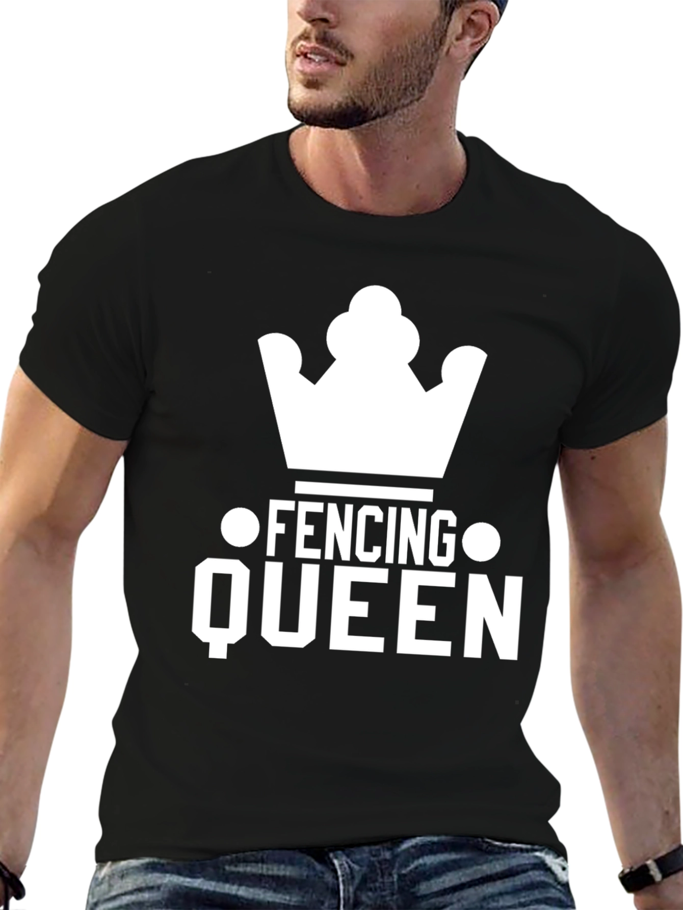 Fencing Queen T-Shirt - Sporty Graphic Tee