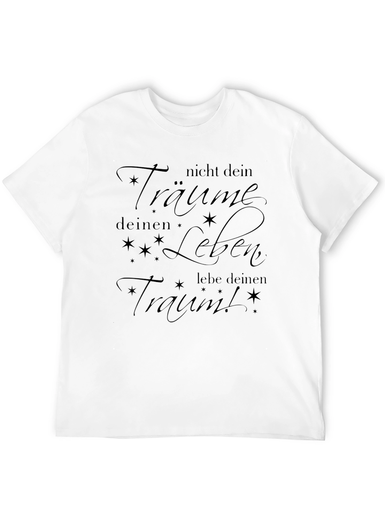 Live Your Dream Graphic Tee - Black Casual T-Shirt