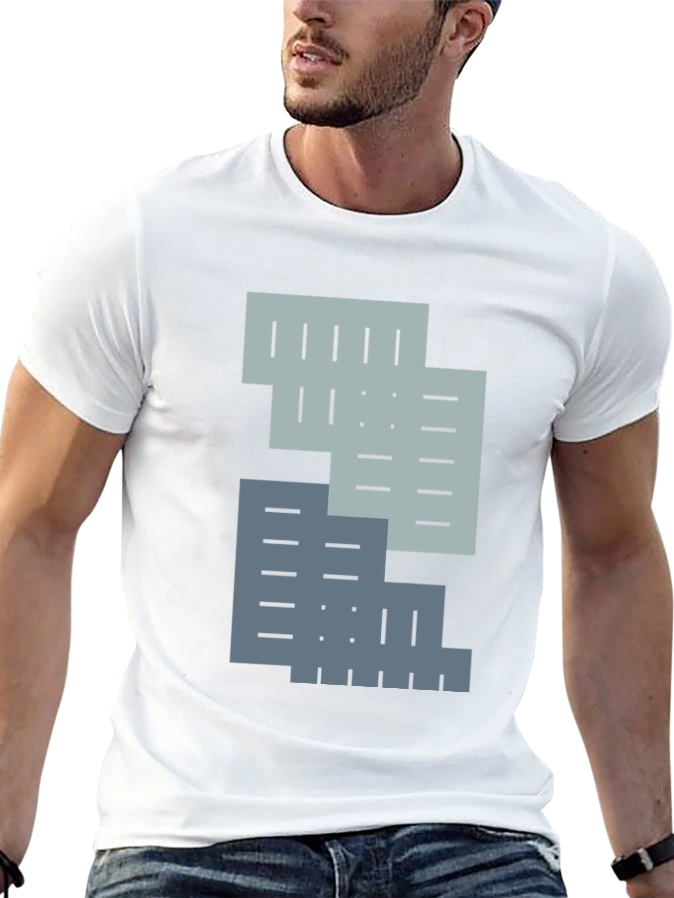 Abstract Geometric T-Shirt: Modern Style