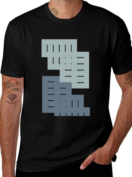Abstract Geometric T-Shirt: Modern Style