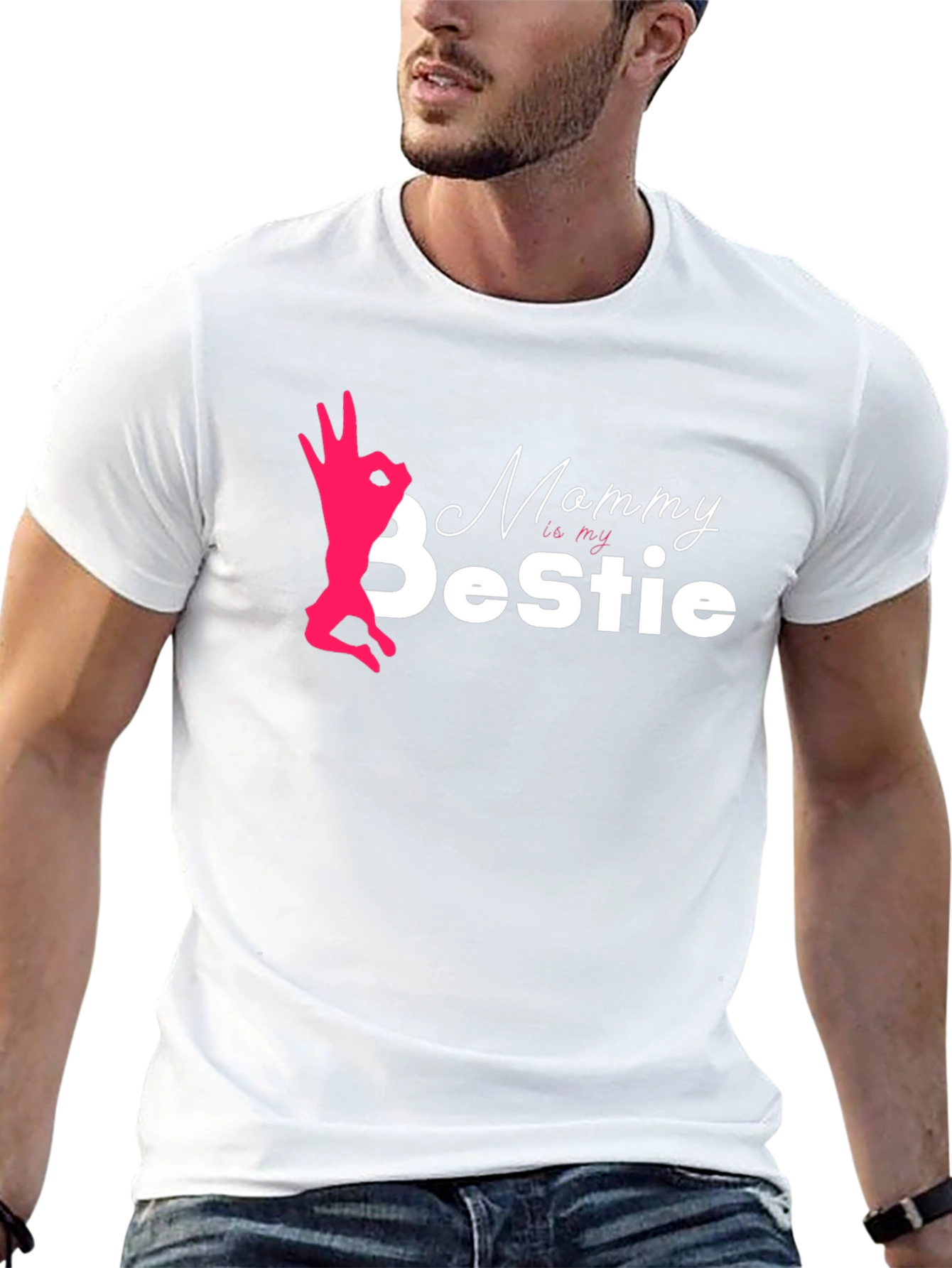 Mommy is my Bestie Black T-Shirt