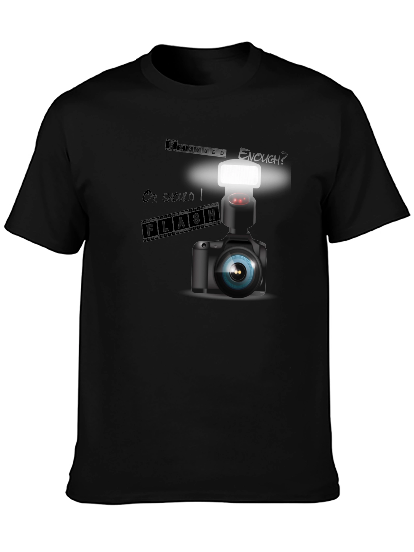Camera Flash T-Shirt - Photographer Apparel