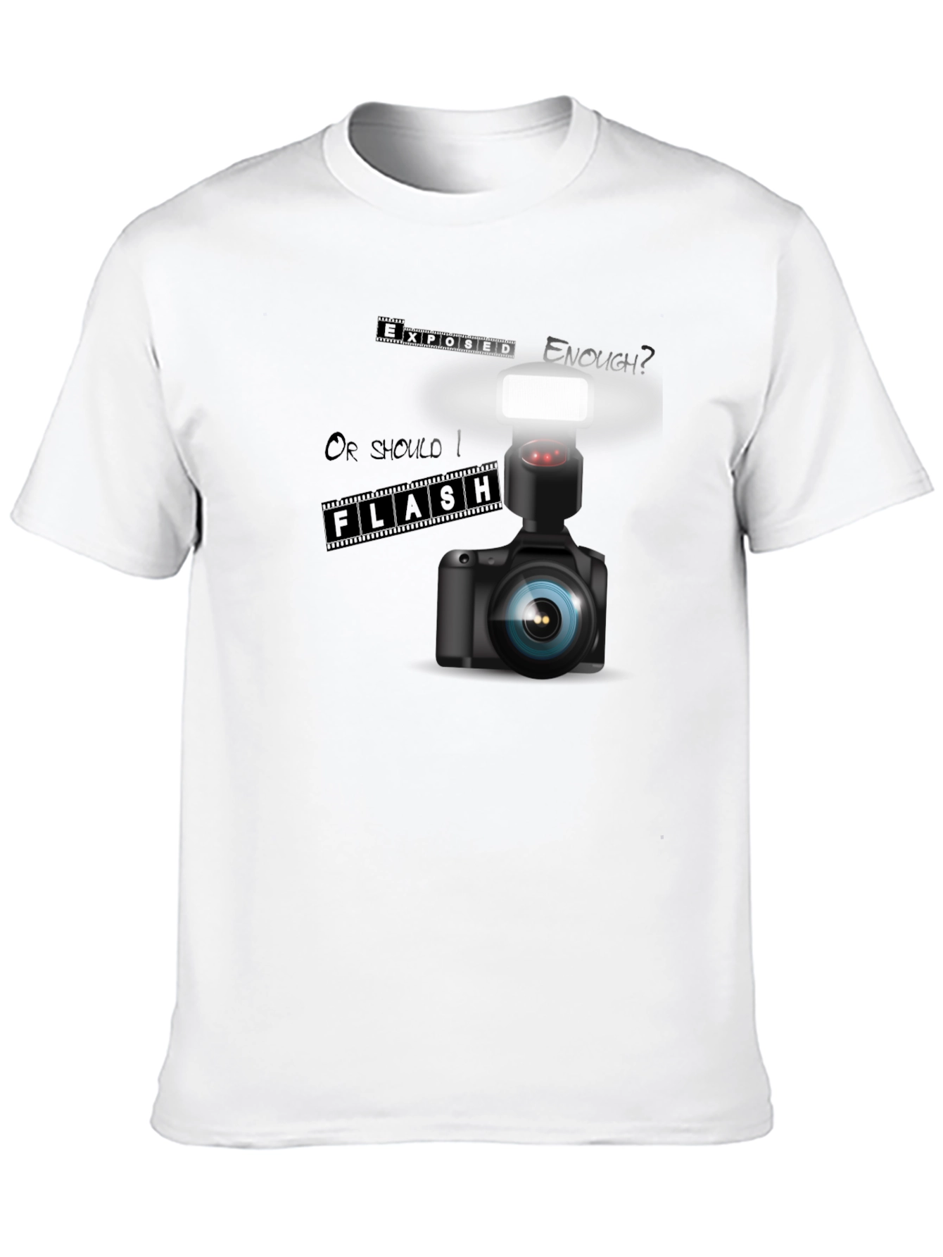 Camera Flash T-Shirt - Photographer Apparel