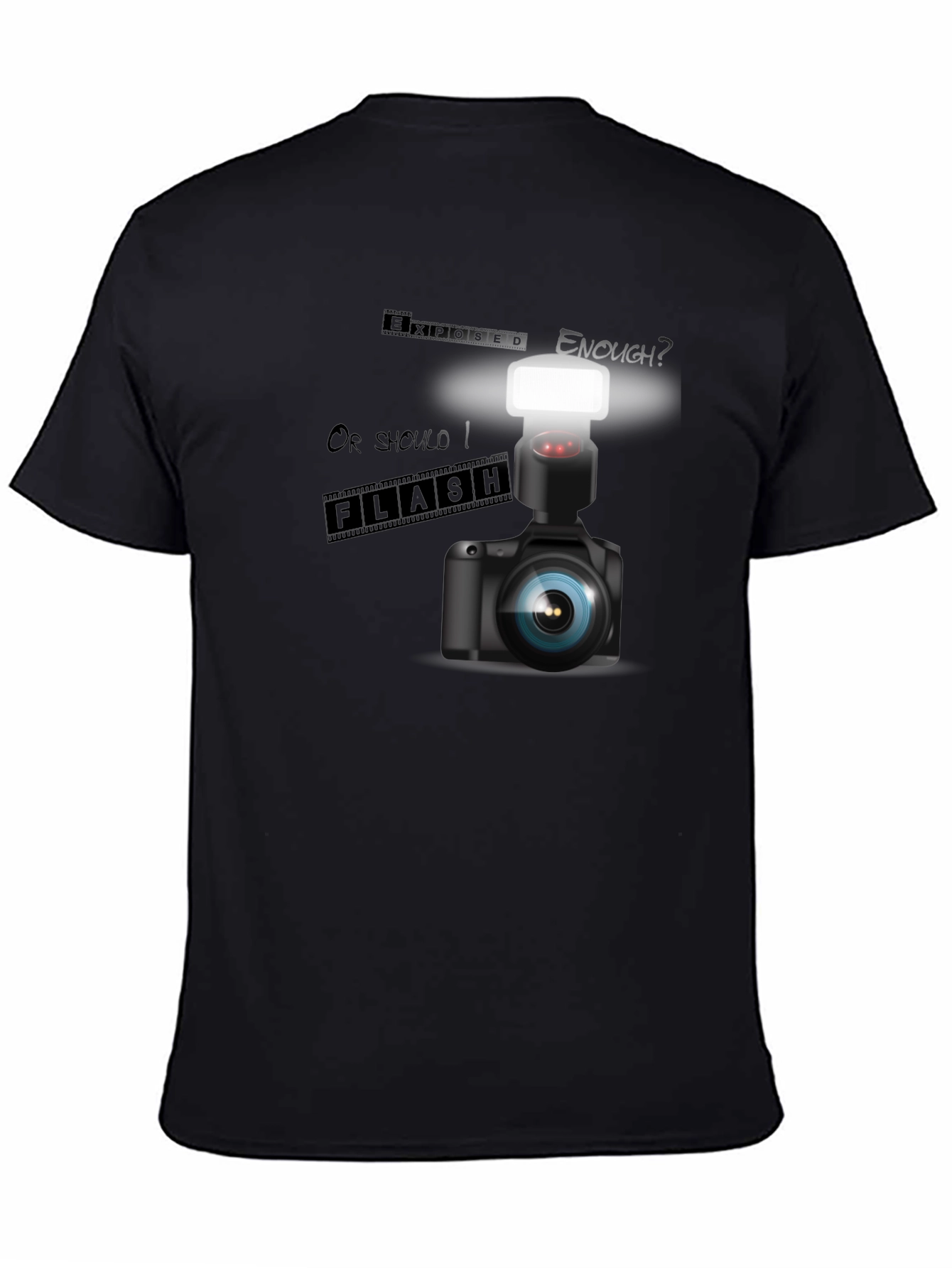 Camera Flash T-Shirt - Photographer Apparel