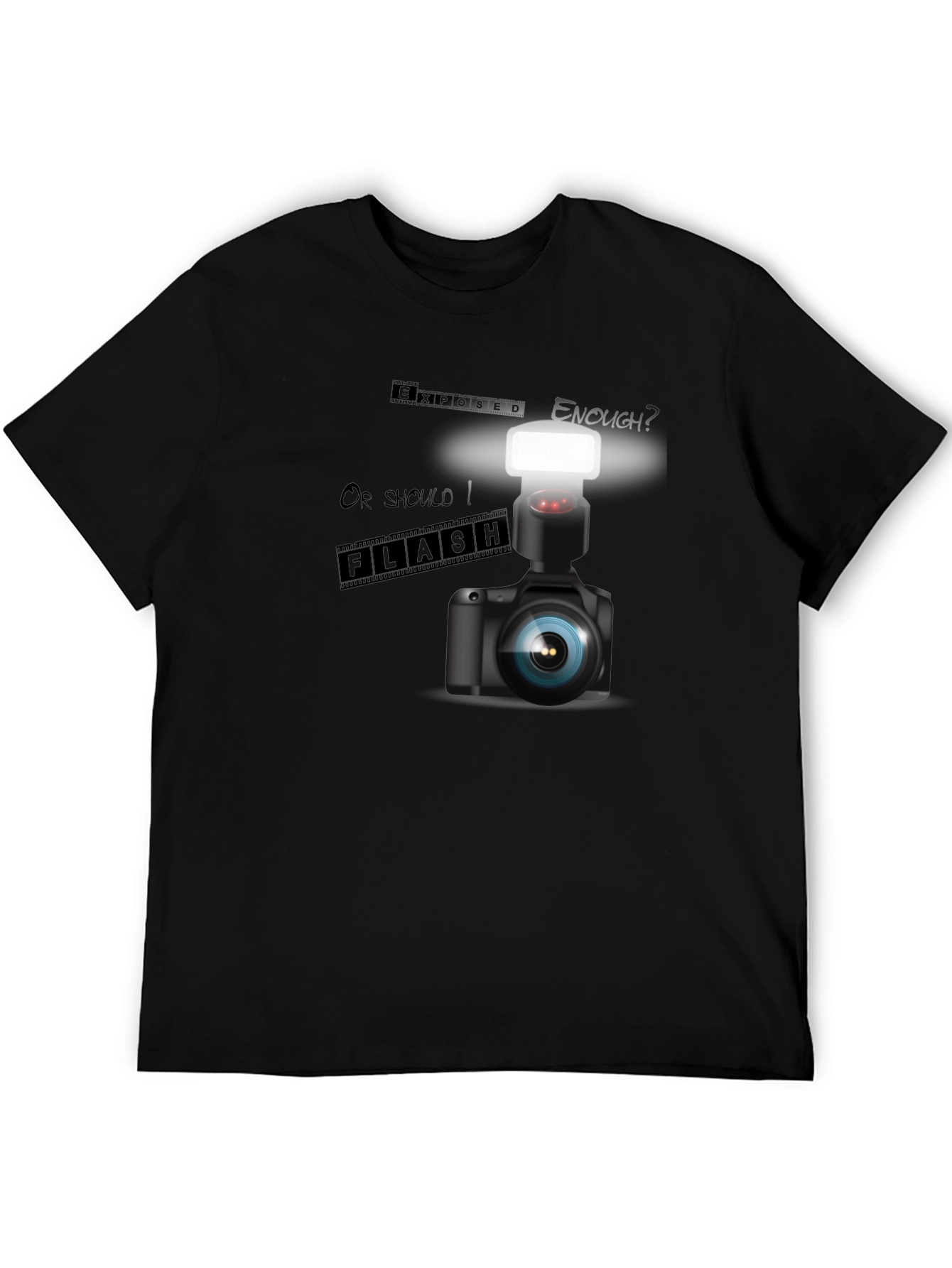 Camera Flash T-Shirt - Photographer Apparel