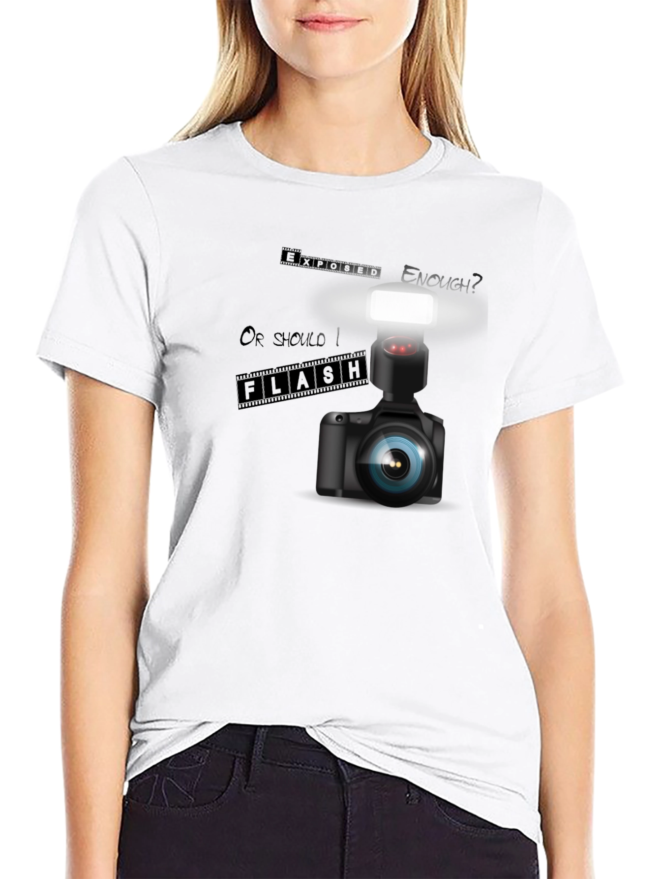 Camera Flash T-Shirt - Photographer Apparel