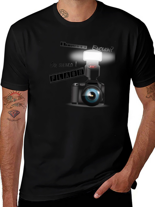 Camera Flash T-Shirt - Photographer Apparel