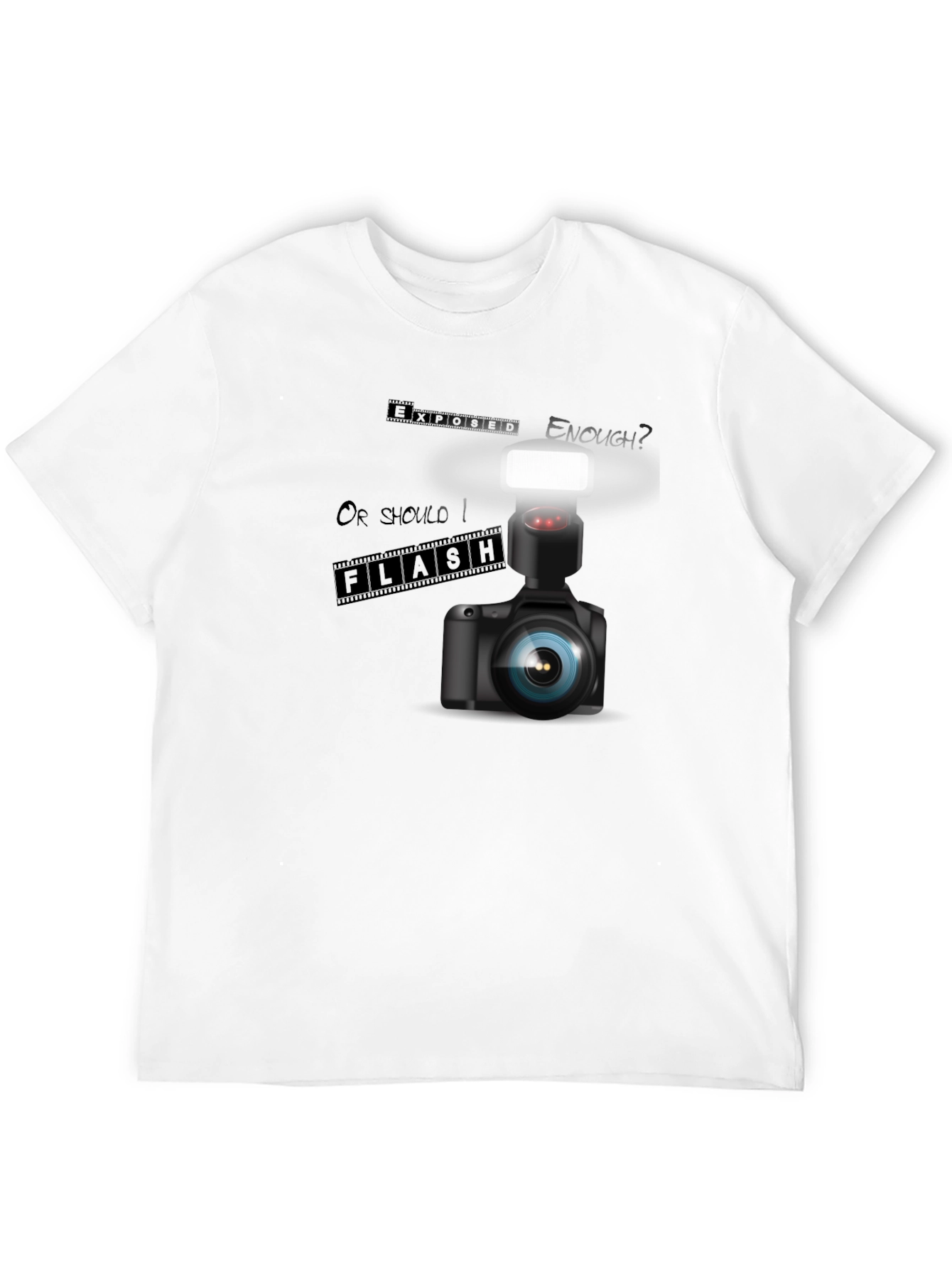 Camera Flash T-Shirt - Photographer Apparel