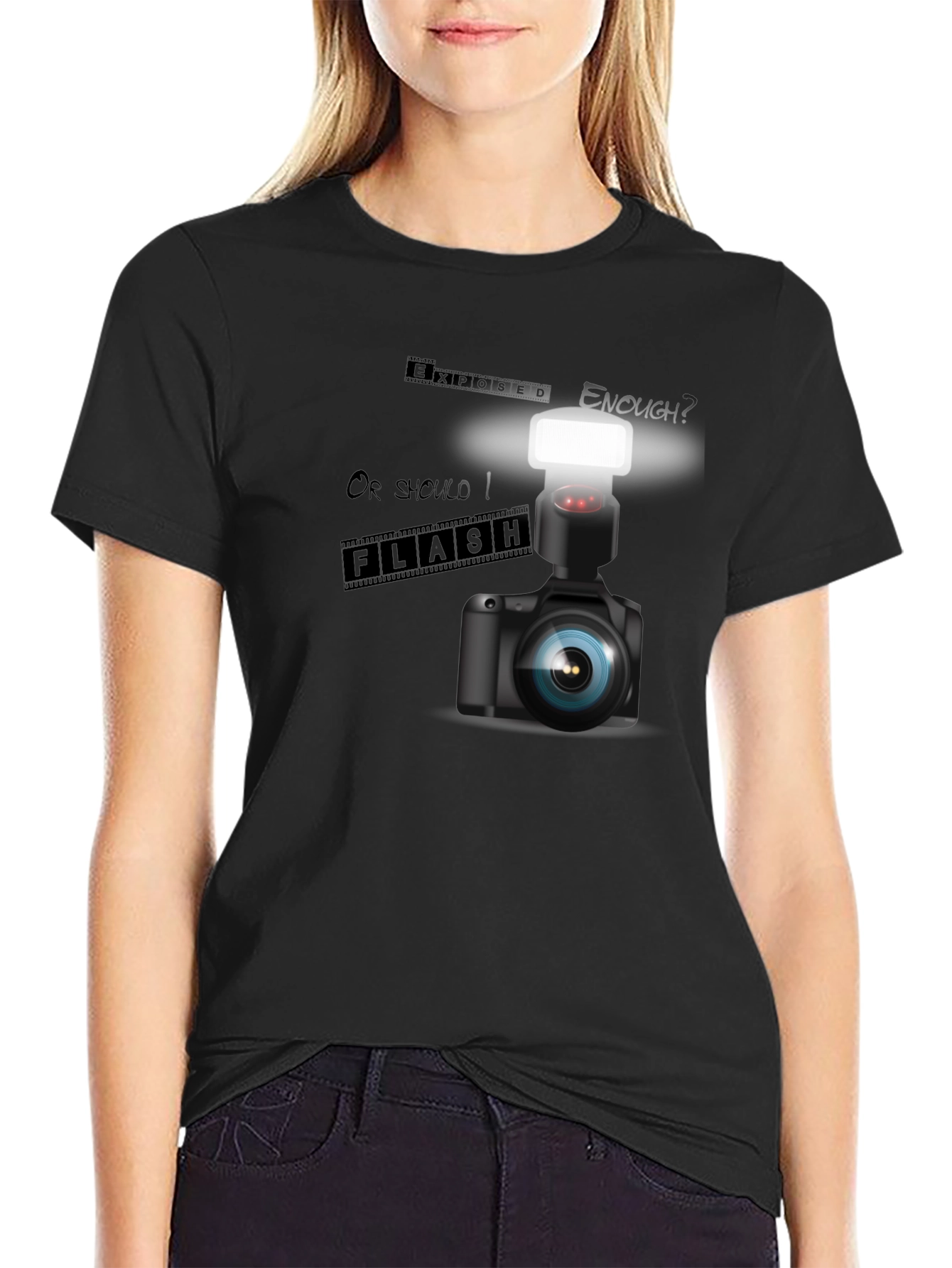 Camera Flash T-Shirt - Photographer Apparel