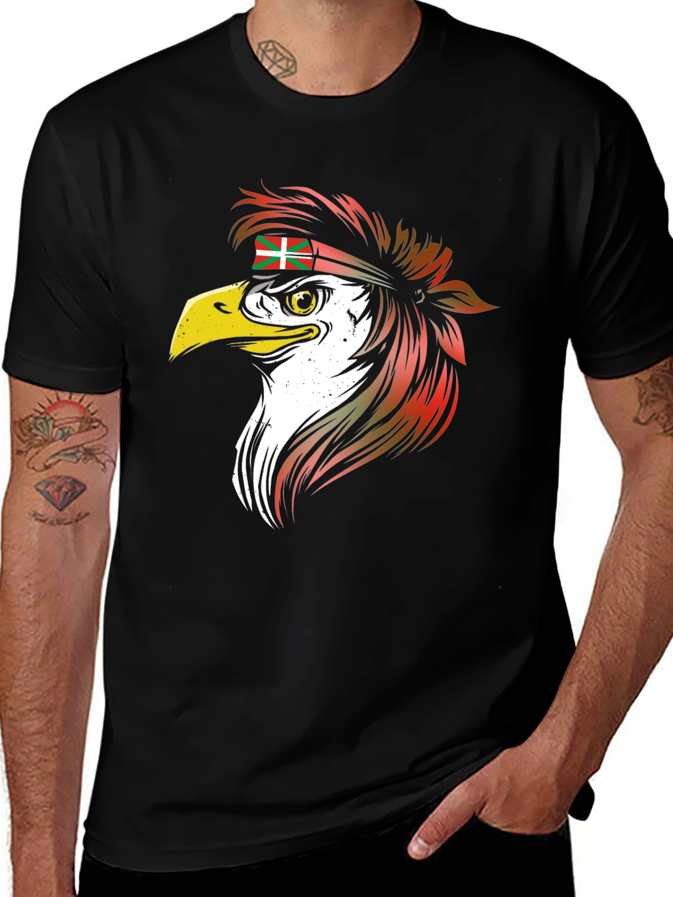 Basque Eagle Tee - Cool Graphic T-Shirt