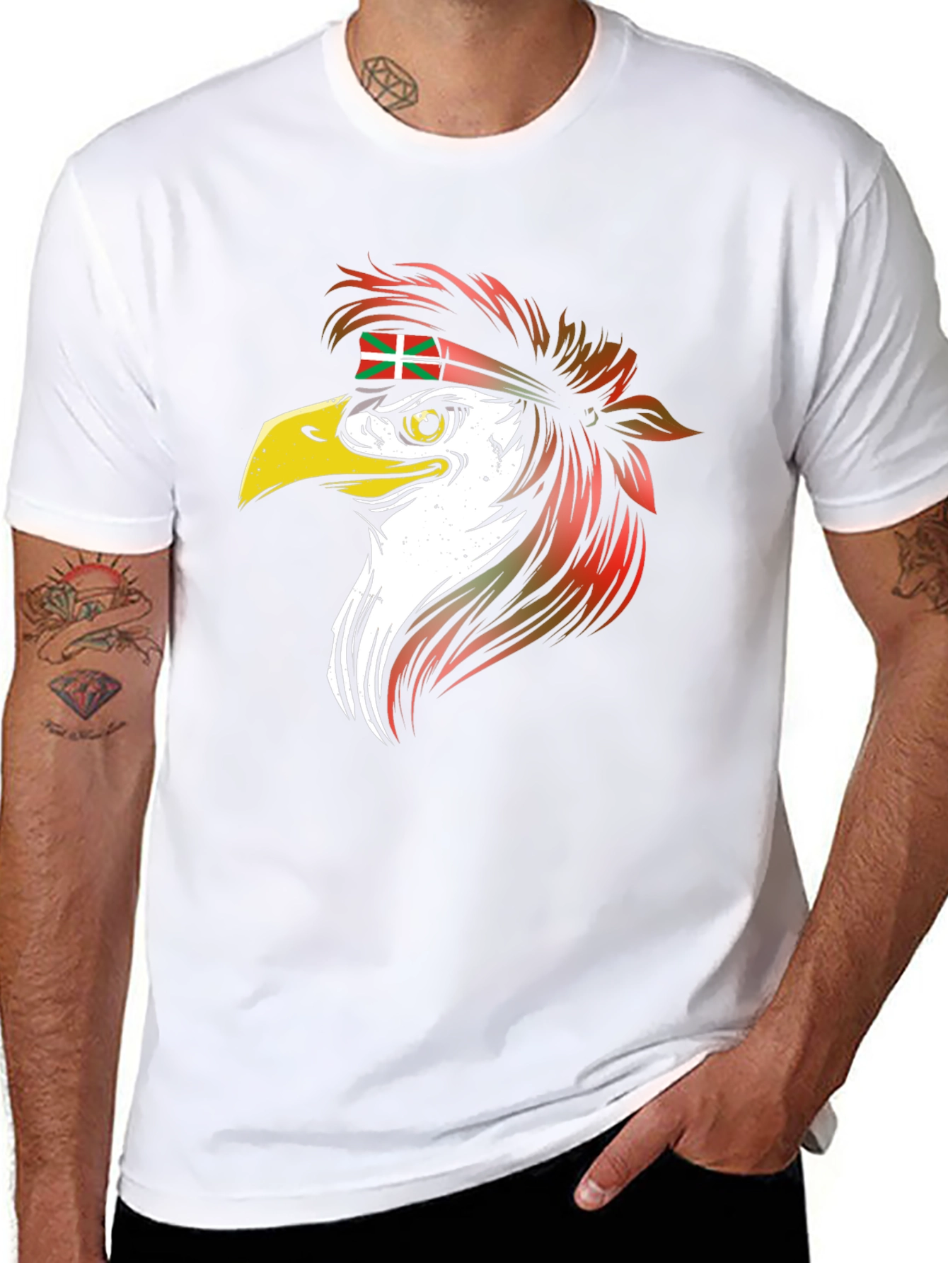 Basque Eagle Tee - Cool Graphic T-Shirt