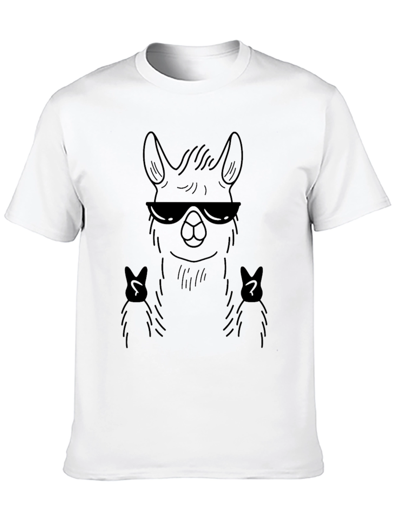 Cool Llama T-Shirt - Black