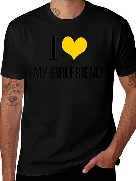 I Heart My Girlfriend Black Tee