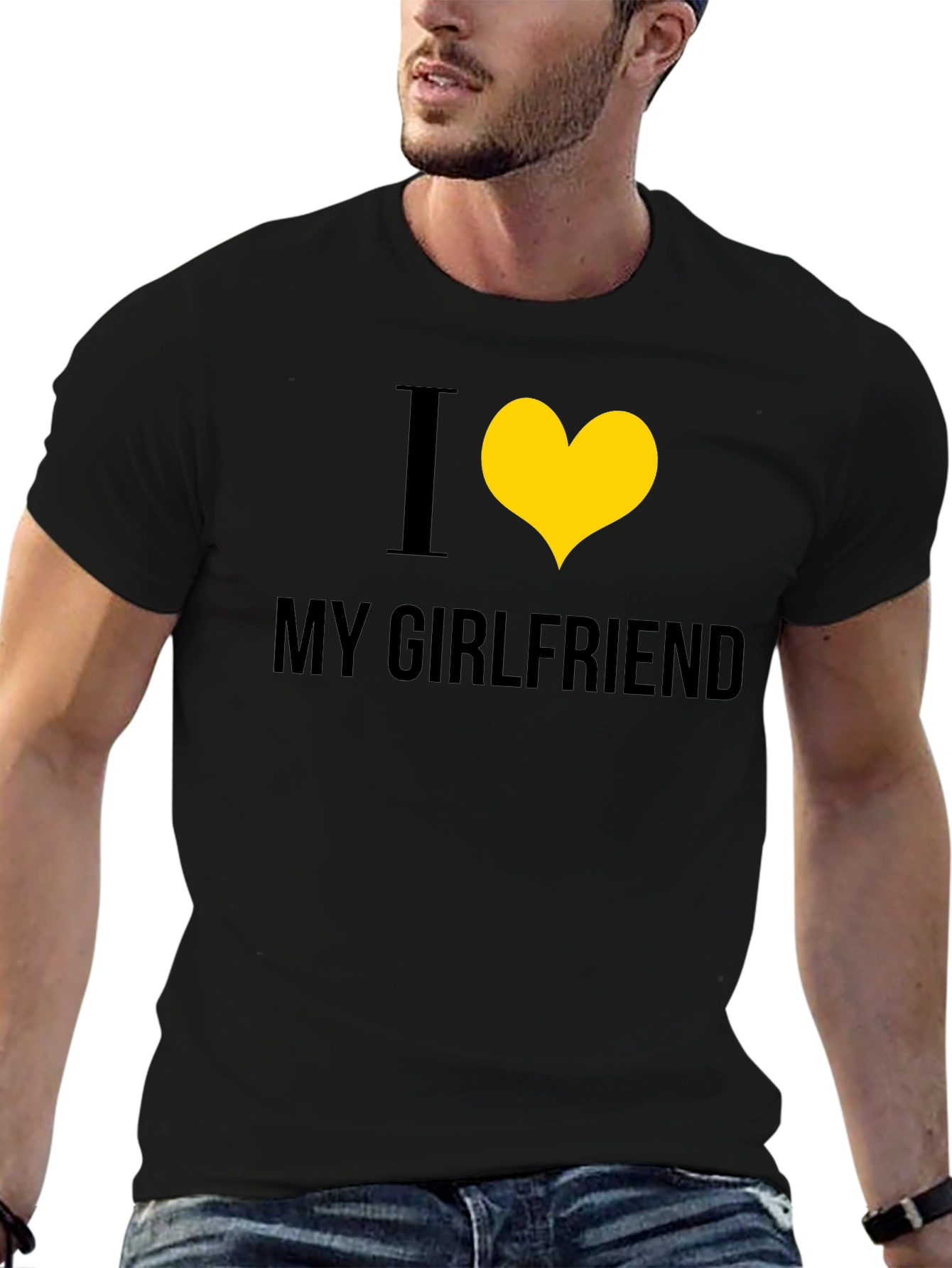 I Heart My Girlfriend Black Tee