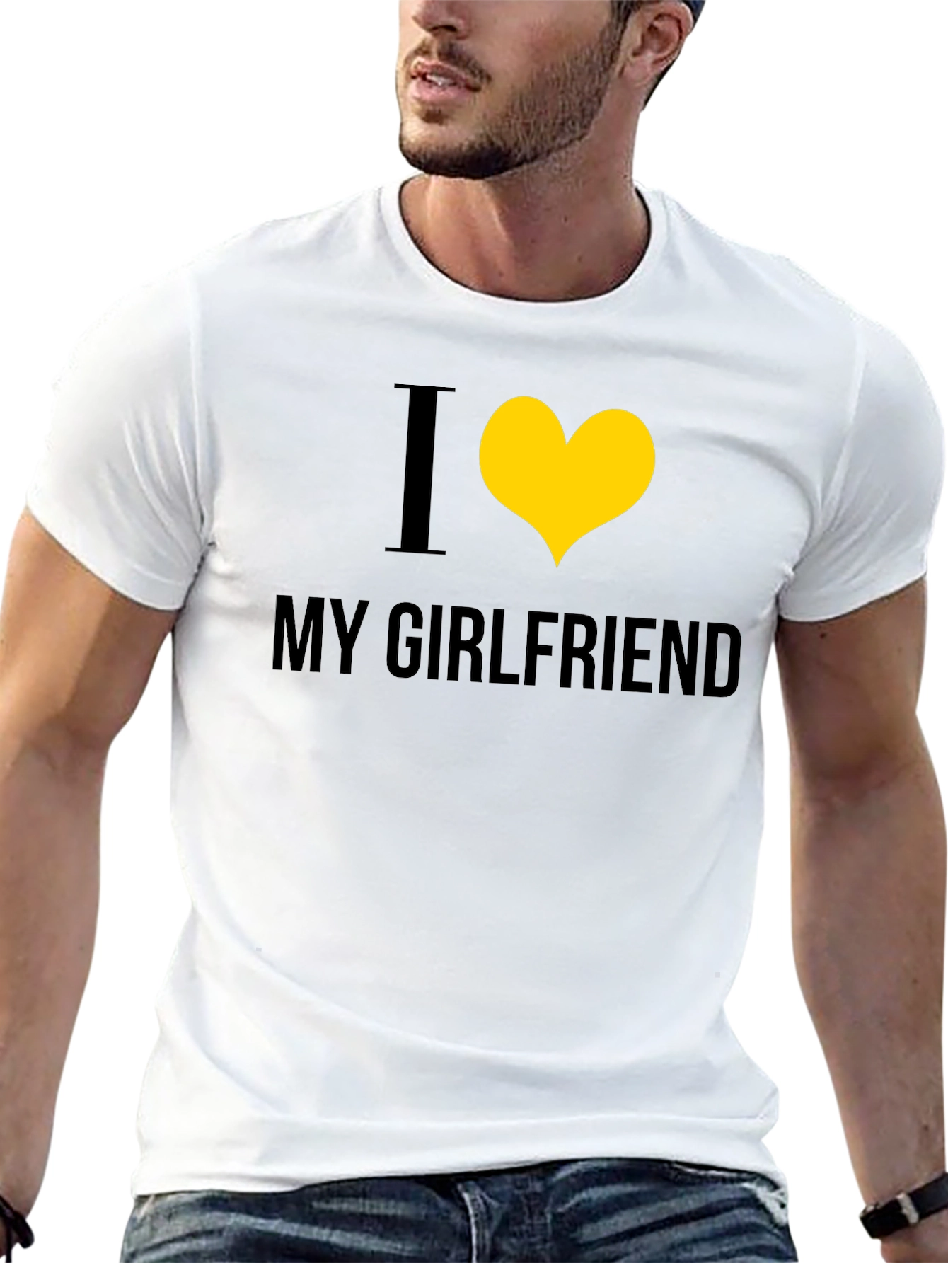 I Heart My Girlfriend Black Tee