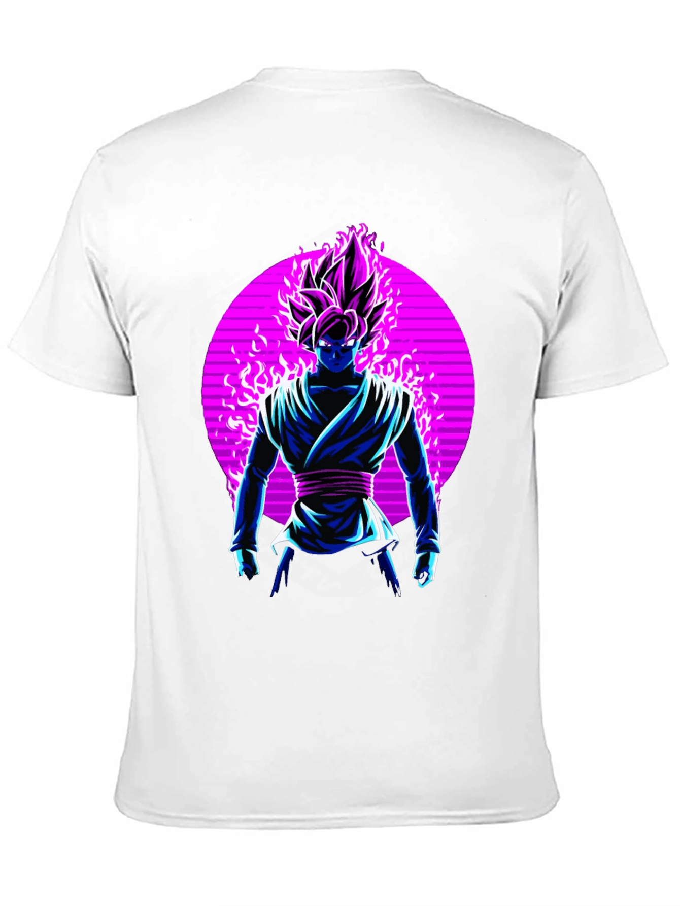 Anime Character Graphic Print Black T-Shirt