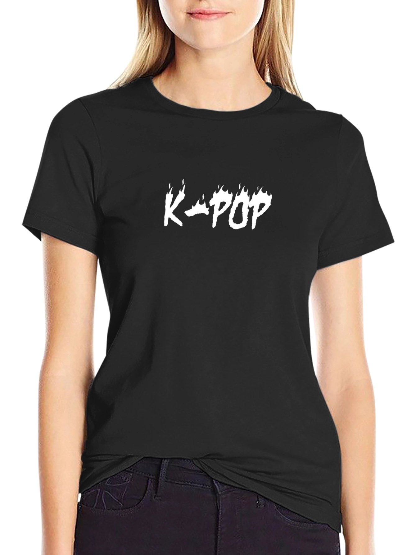 K-Pop Flame Graphic Tee