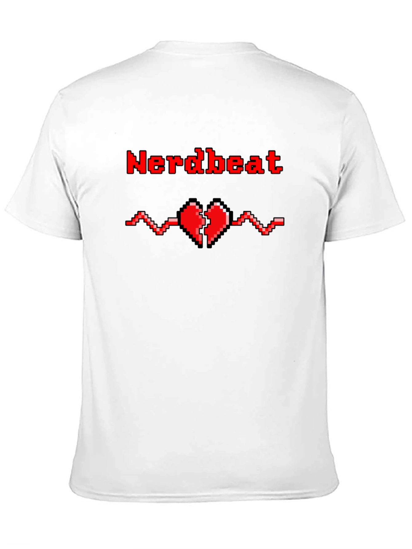 Nerdbeat Pixel Heartbeat Graphic Tee - Black