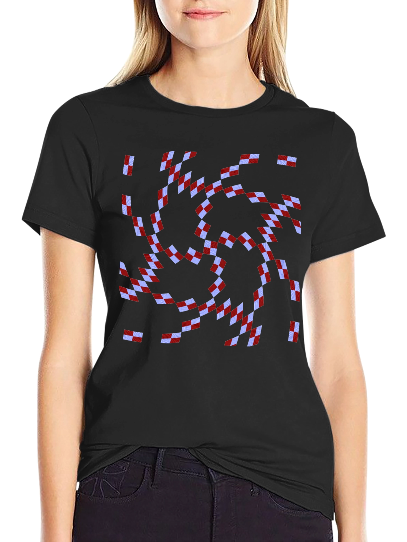 Optical Illusion Spiral Graphic Tee