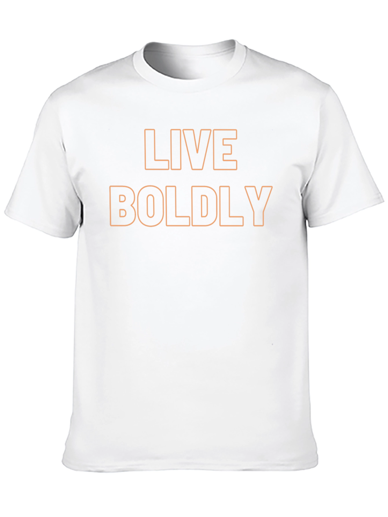 Live Boldly Black Graphic Tee - Modern Style