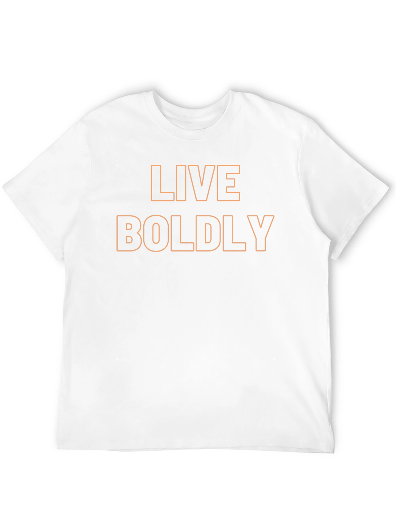 Live Boldly Black Graphic Tee - Modern Style