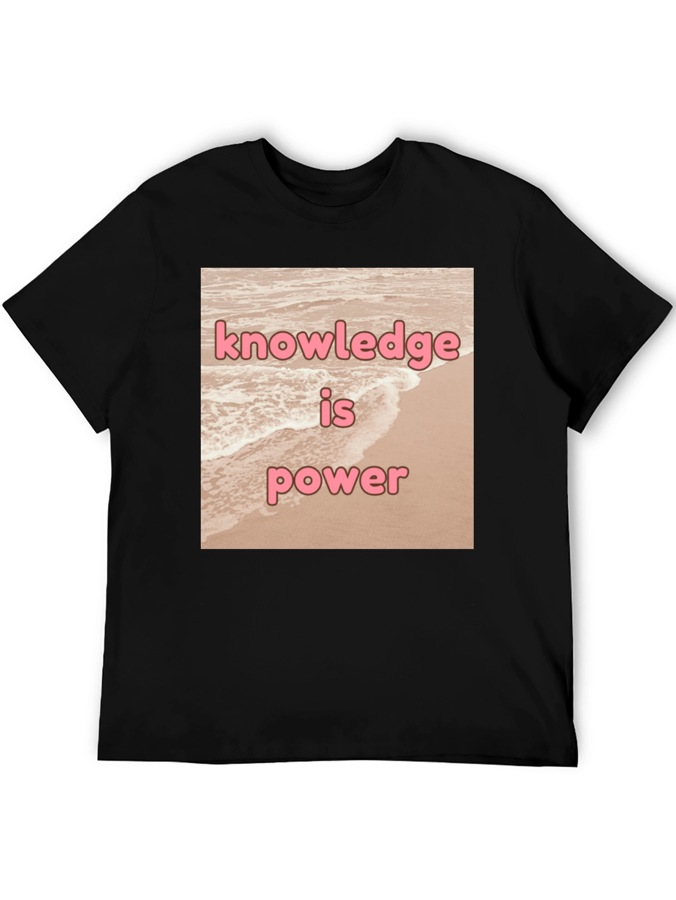 Knowledge is Power Black T-Shirt