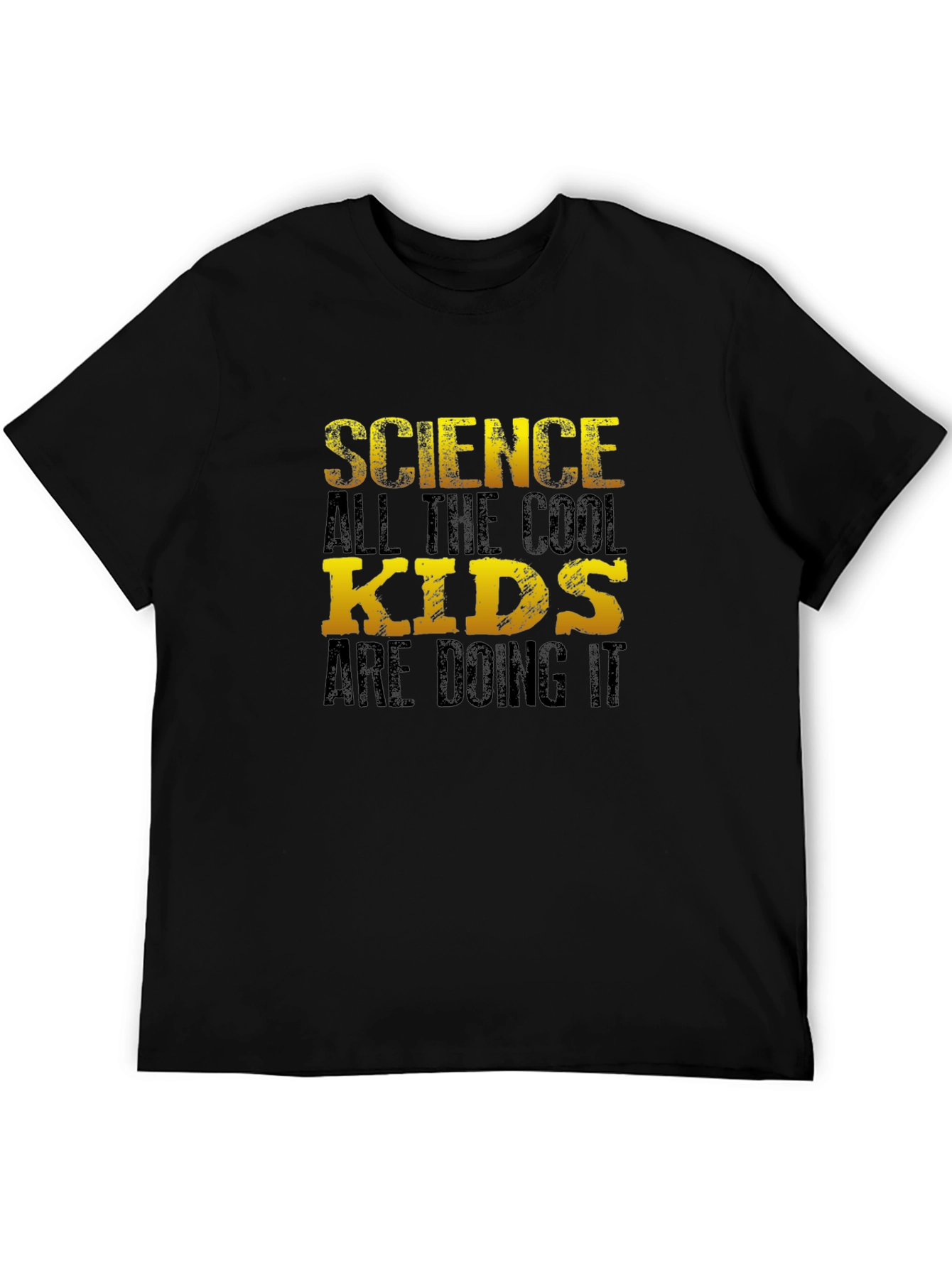 Science Cool Kids T-Shirt - Black Cotton Blend