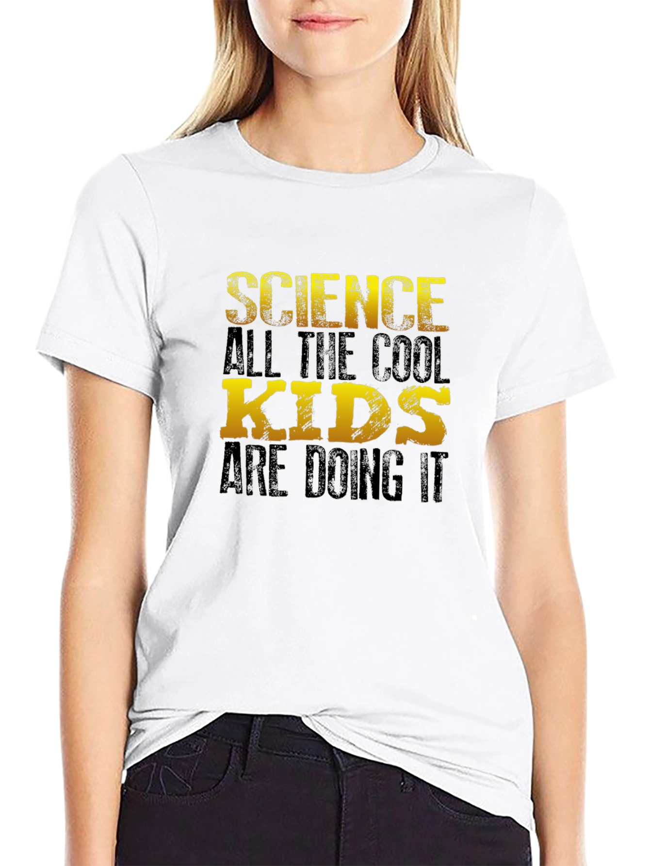 Science Cool Kids T-Shirt - Black Cotton Blend