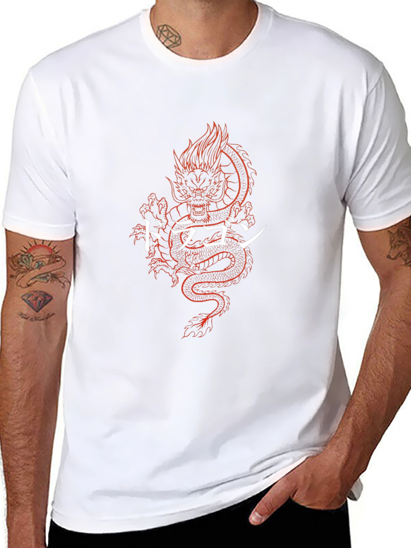 Dragon Graphic Tee - Japanese Style