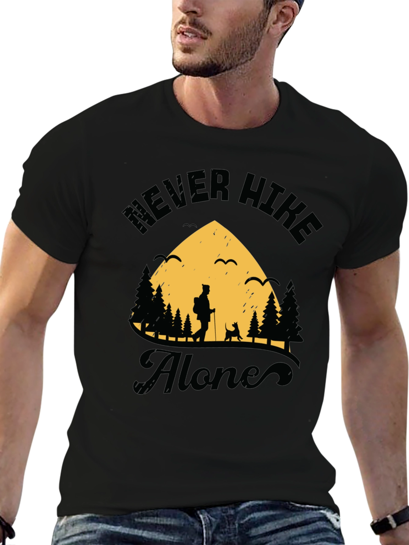 Never Hike Alone Graphic Tee