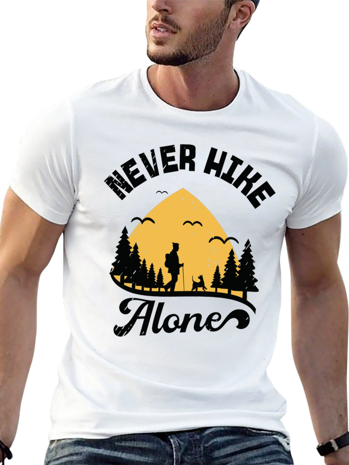 Never Hike Alone Graphic Tee