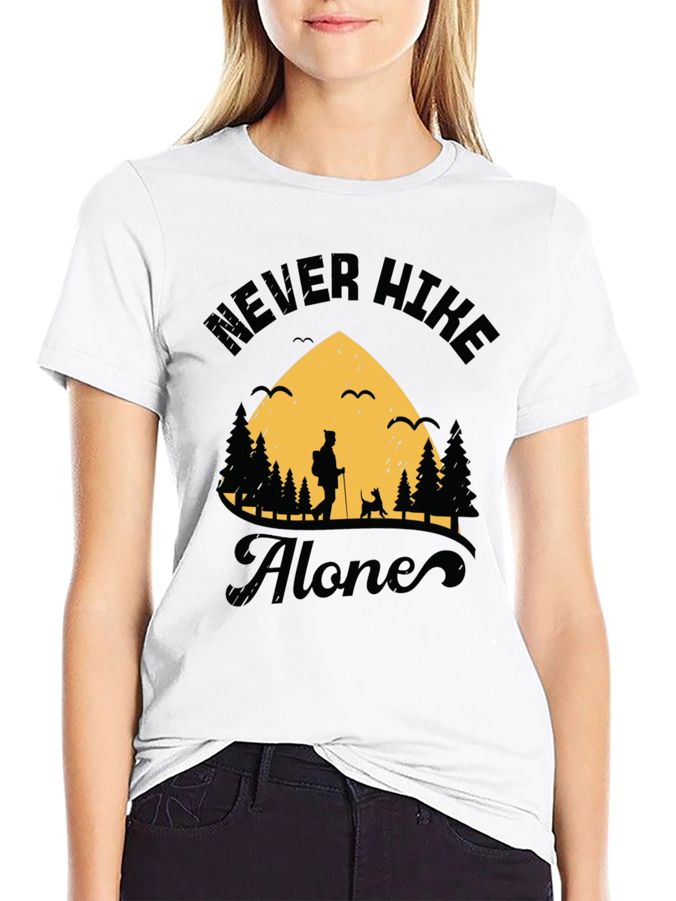 Never Hike Alone Graphic Tee