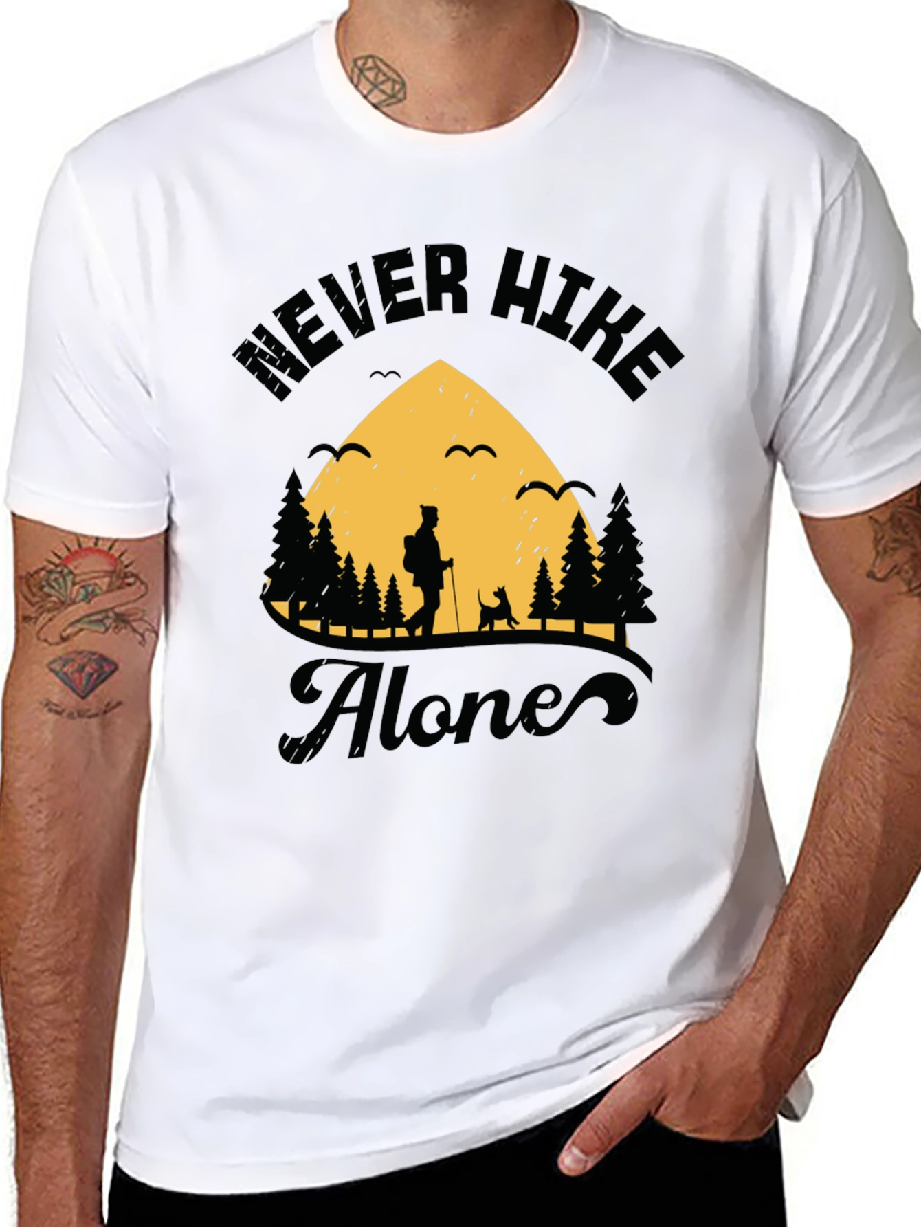 Never Hike Alone Graphic Tee