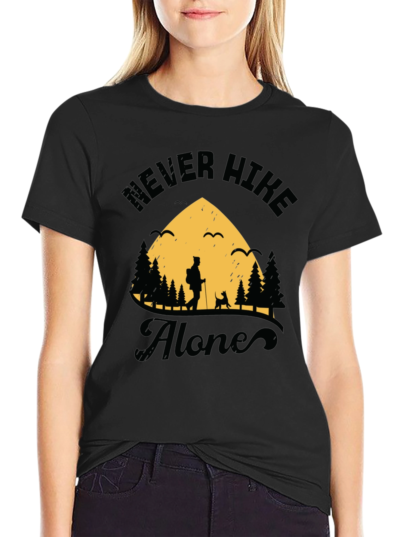 Never Hike Alone Graphic Tee