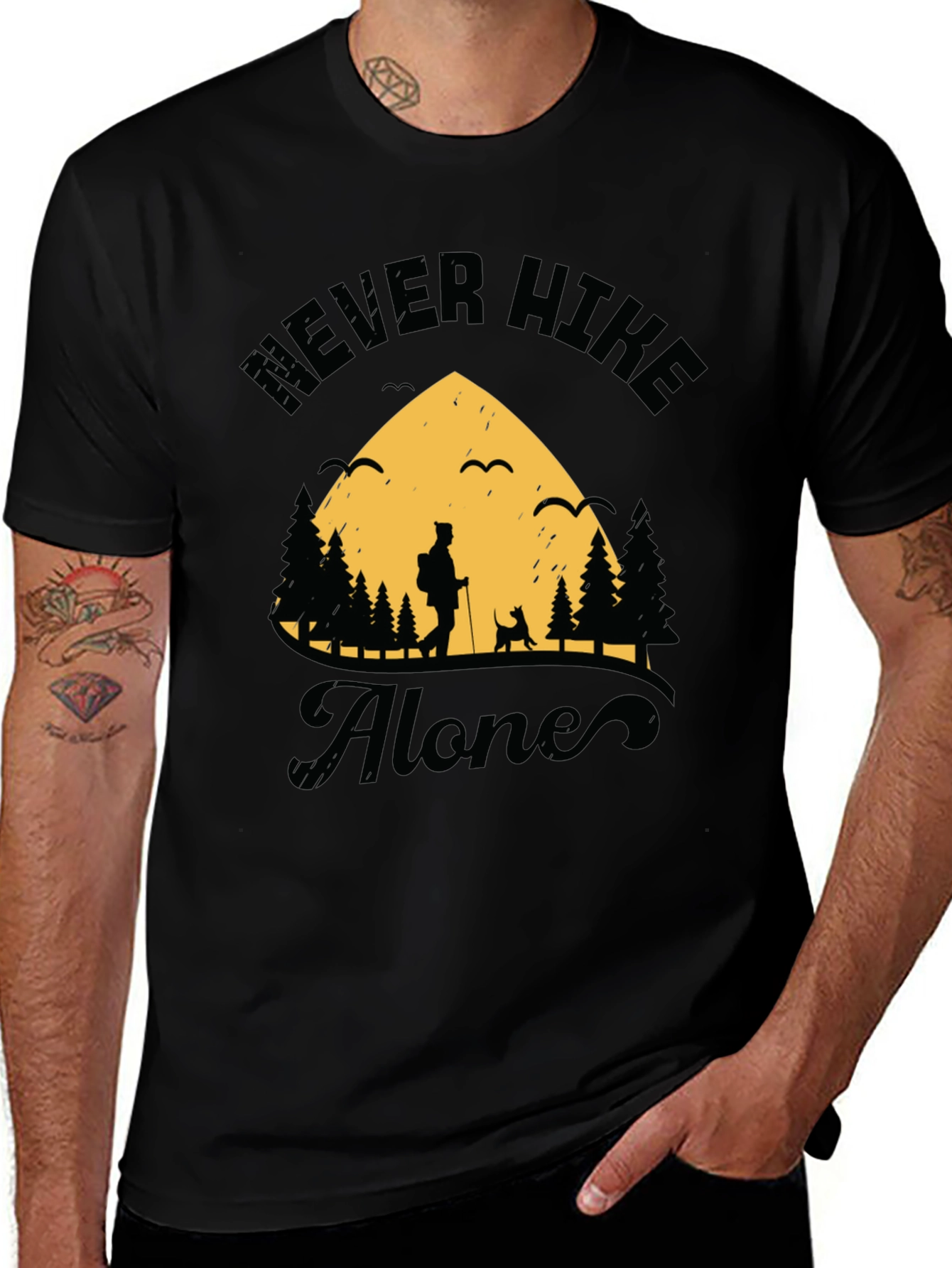 Never Hike Alone Graphic Tee