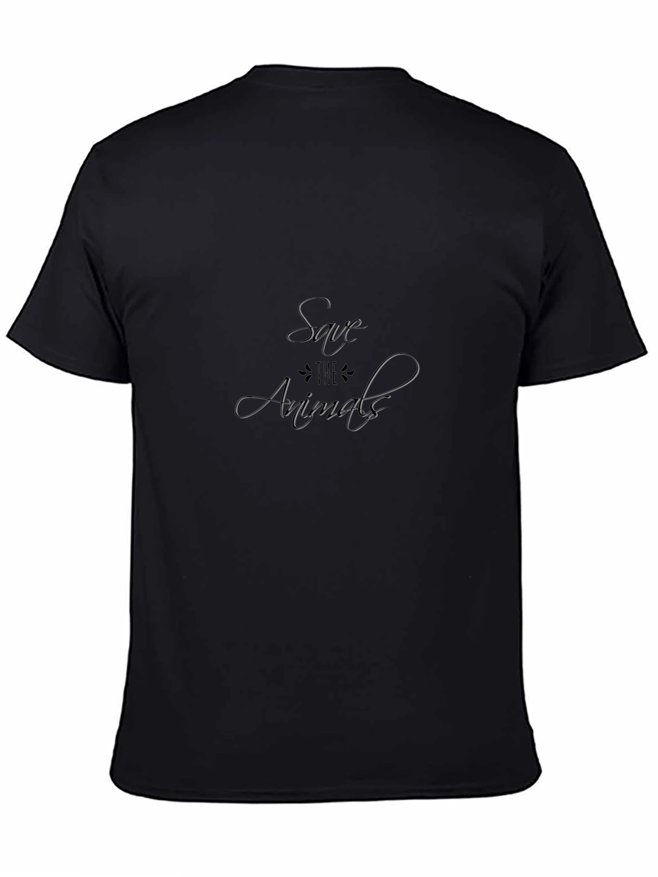 Save the Animals Graphic Tee - Black