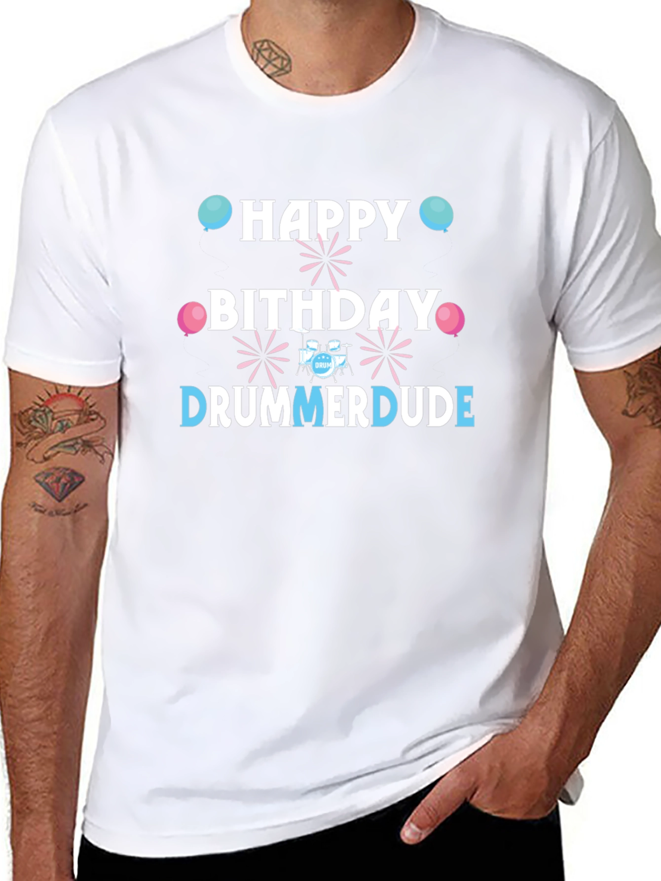 Happy Birthday Drummer Dude T-Shirt