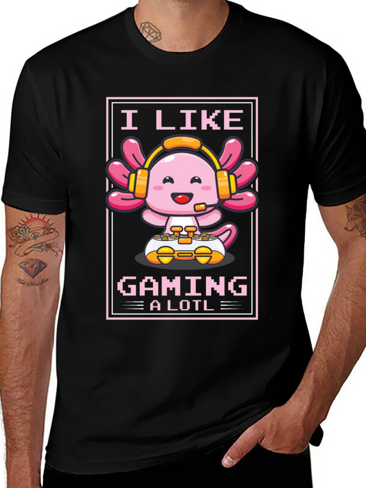 I Like Gaming a Lotl Axolotl Gamer T-Shirt