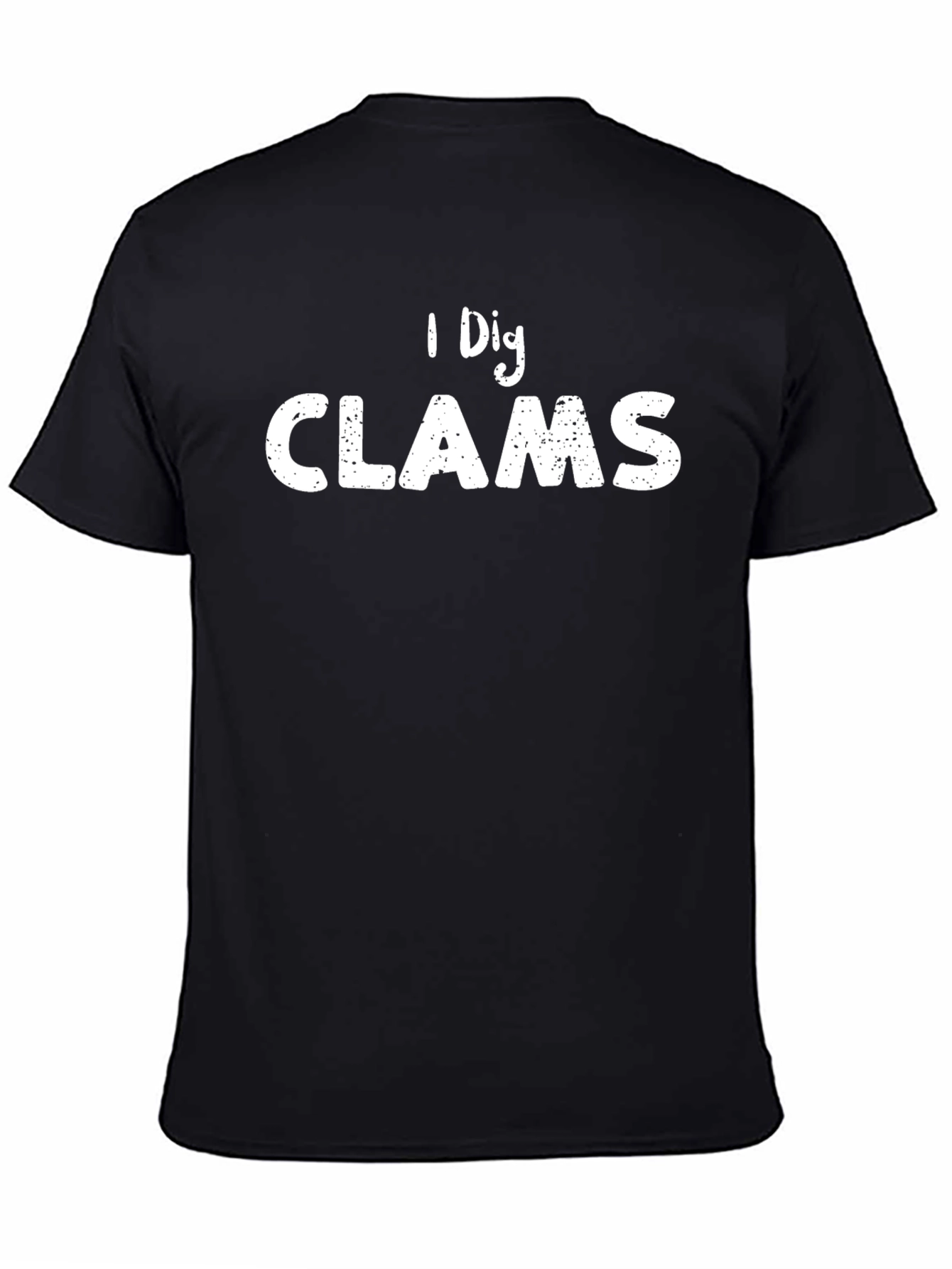 I Dig Clams Black Graphic Tee