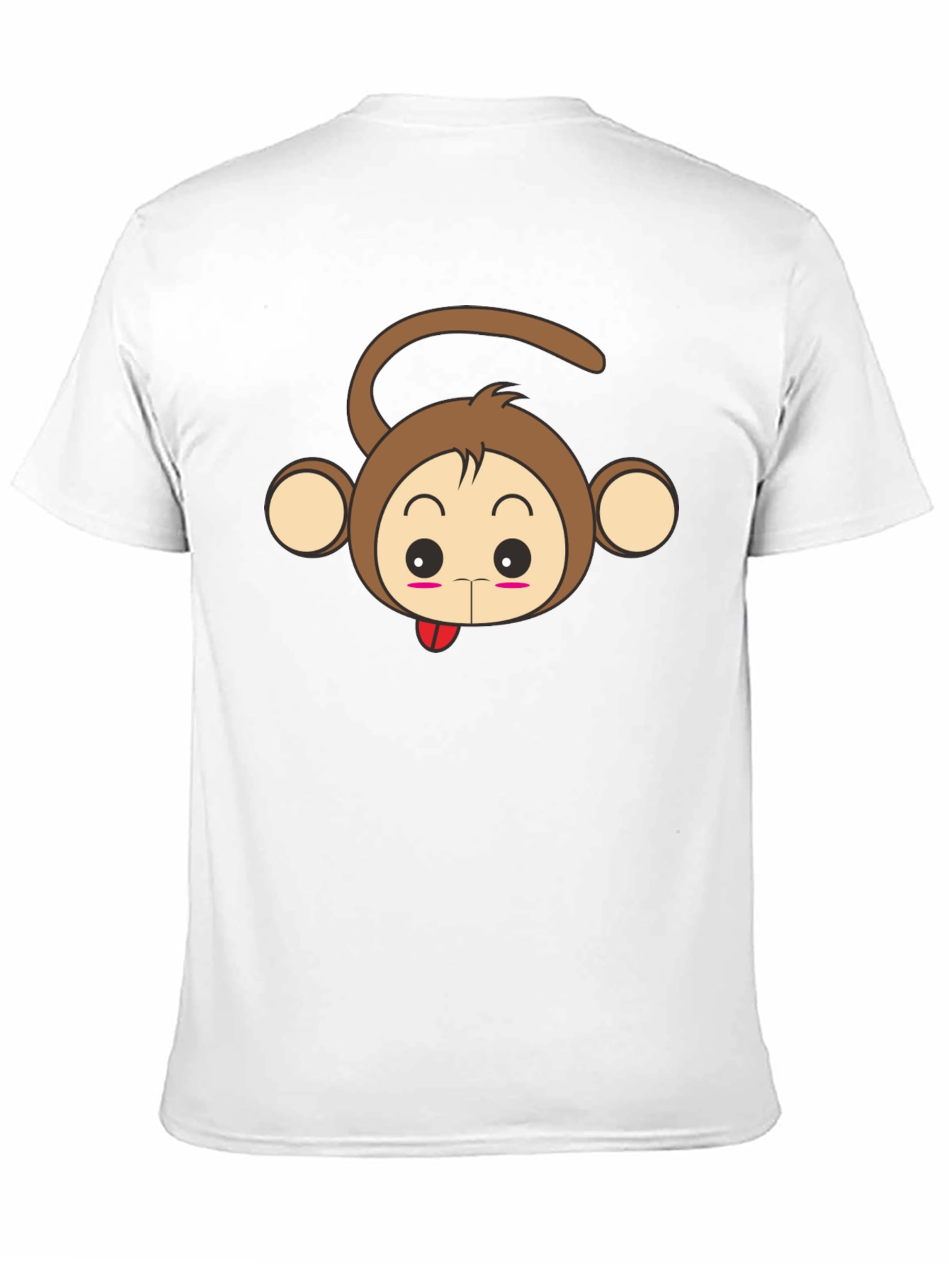 Cute Monkey Graphic Tee - Unisex Black T-Shirt