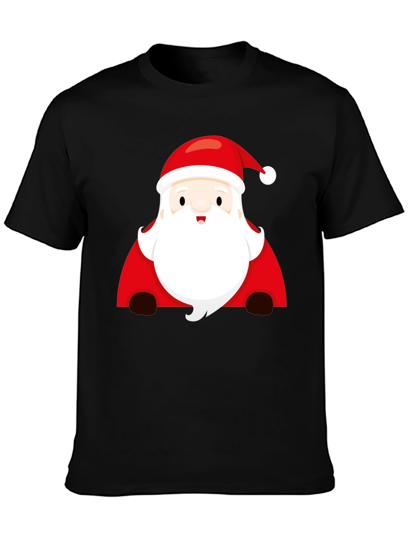Santa Graphic Tee - Festive Christmas Shirt