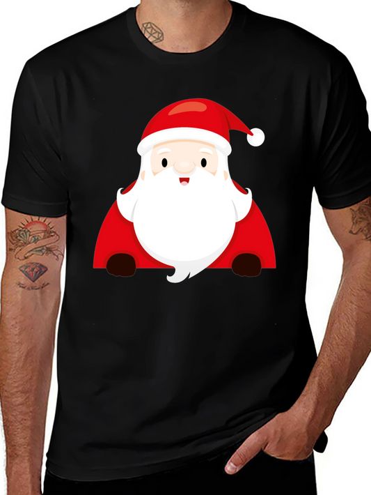 Santa Graphic Tee - Festive Christmas Shirt