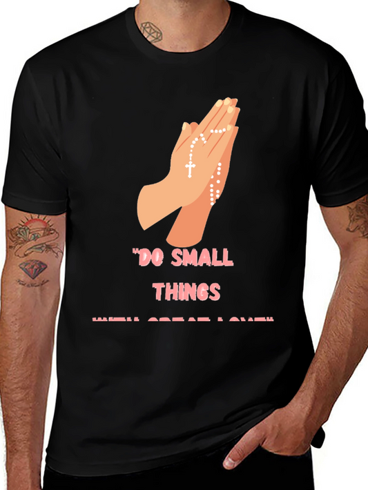Inspirational Graphic Print Crewneck T-Shirt