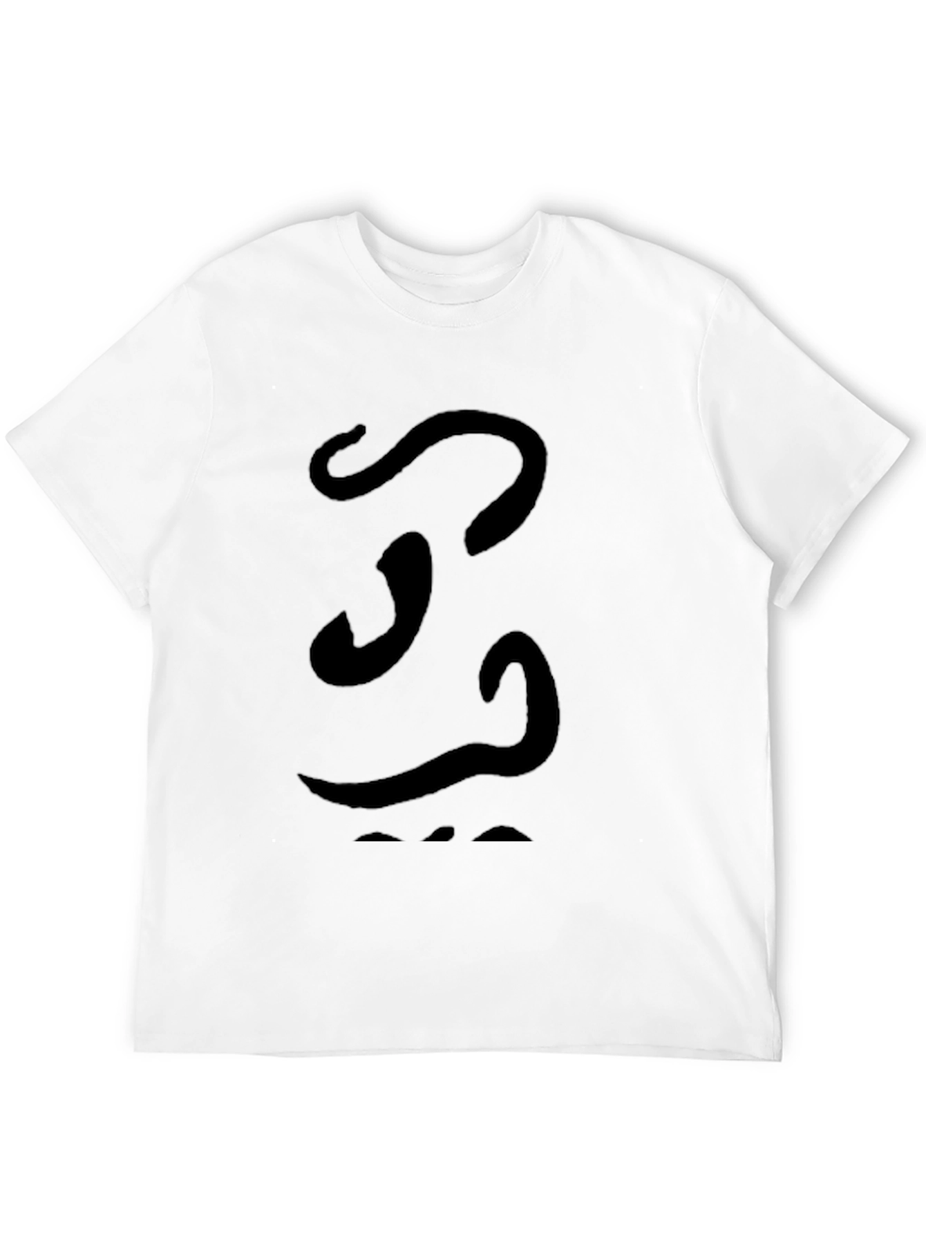 Abstract Graphic Tee - Black Soft Cotton Casual Shirt