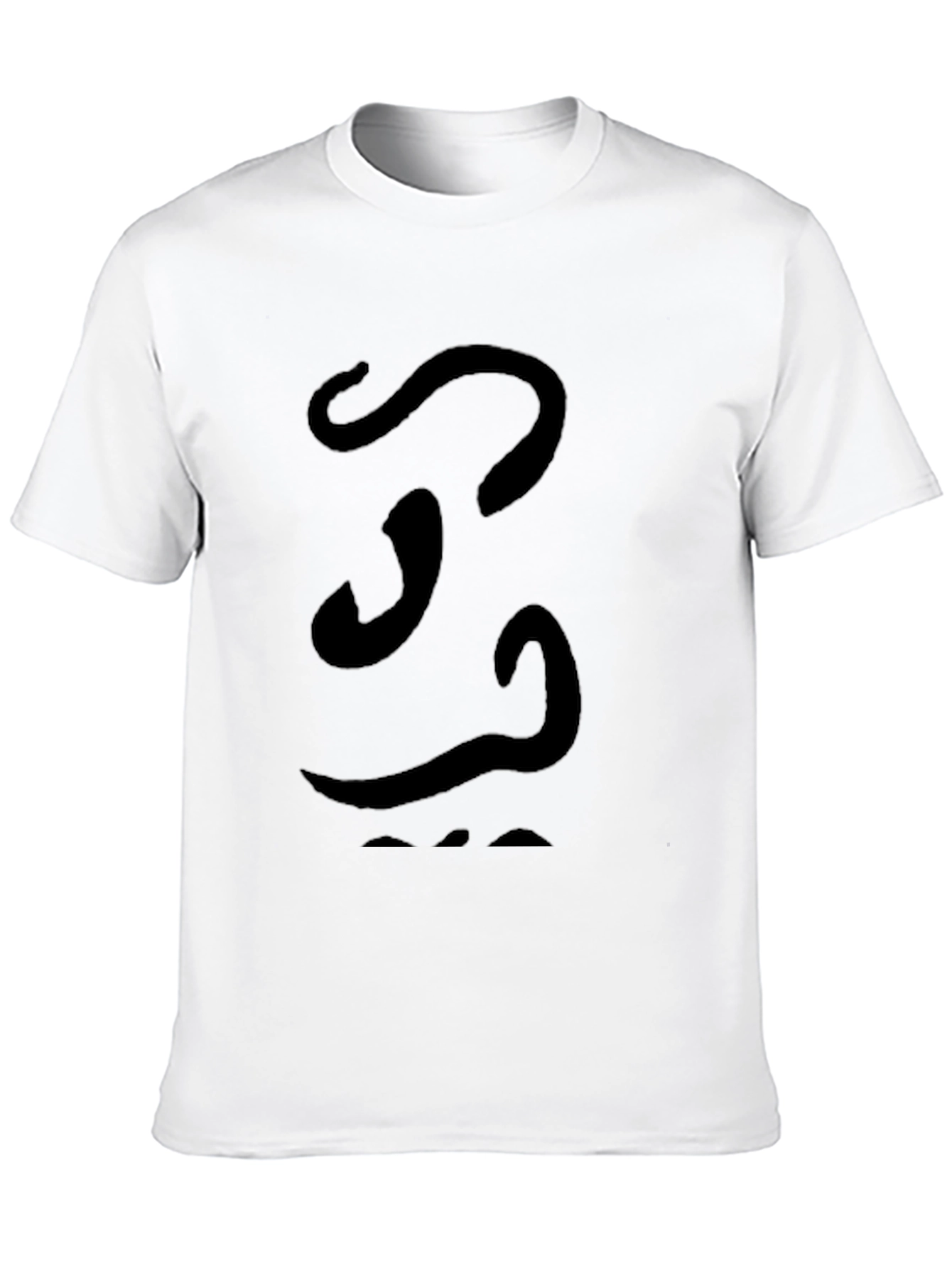 Abstract Graphic Tee - Black Soft Cotton Casual Shirt