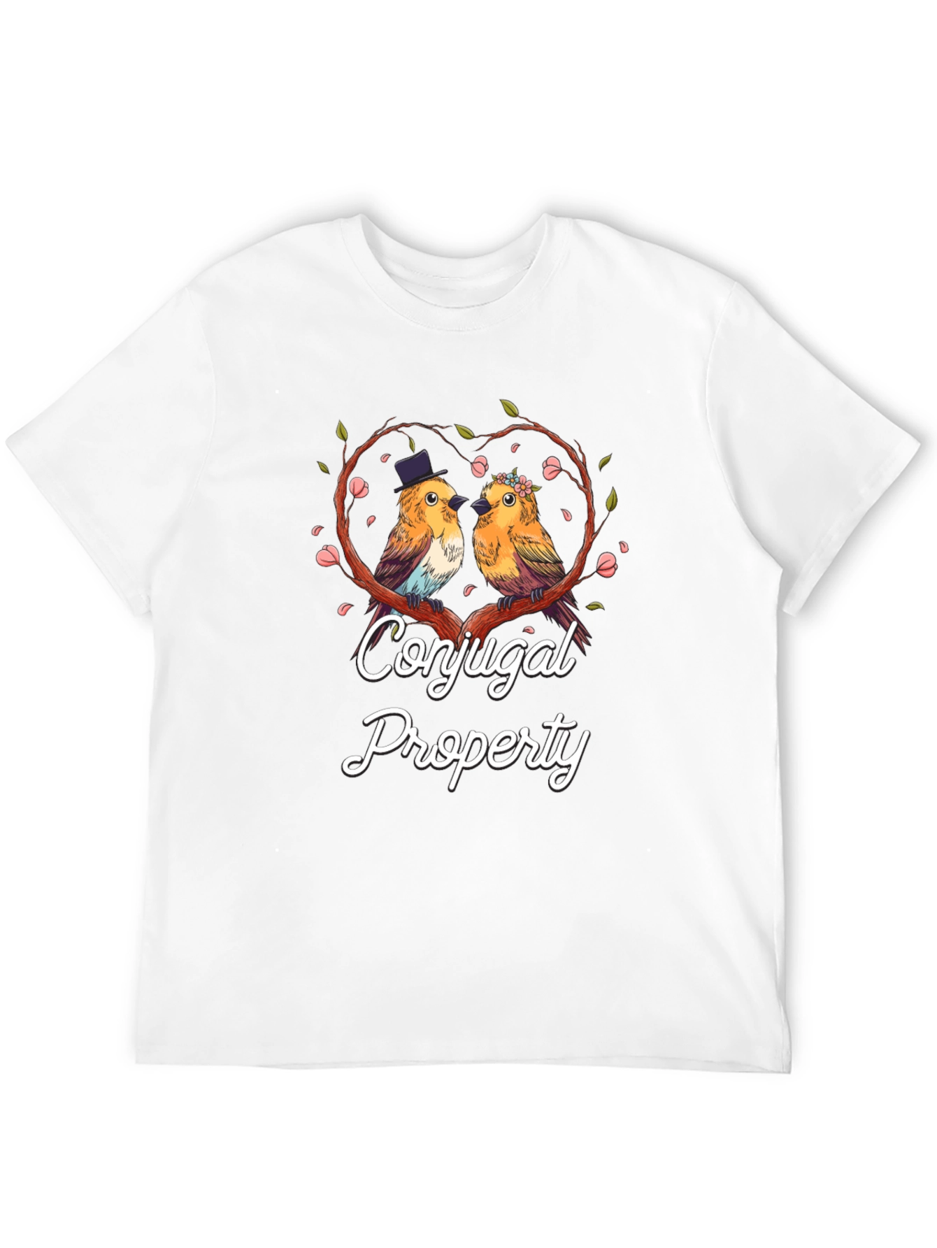 Conjugal Property Birds T-Shirt