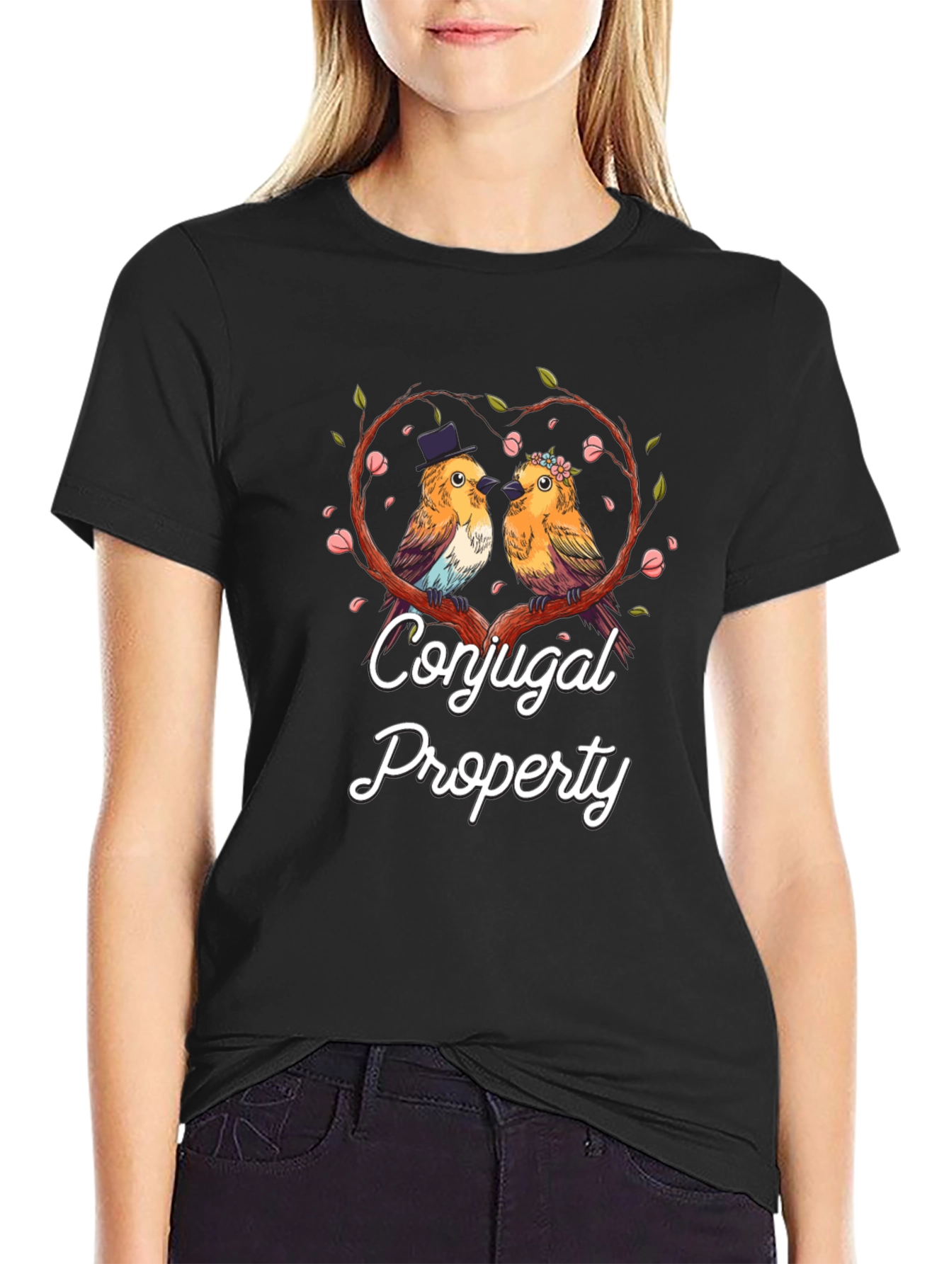Conjugal Property Birds T-Shirt