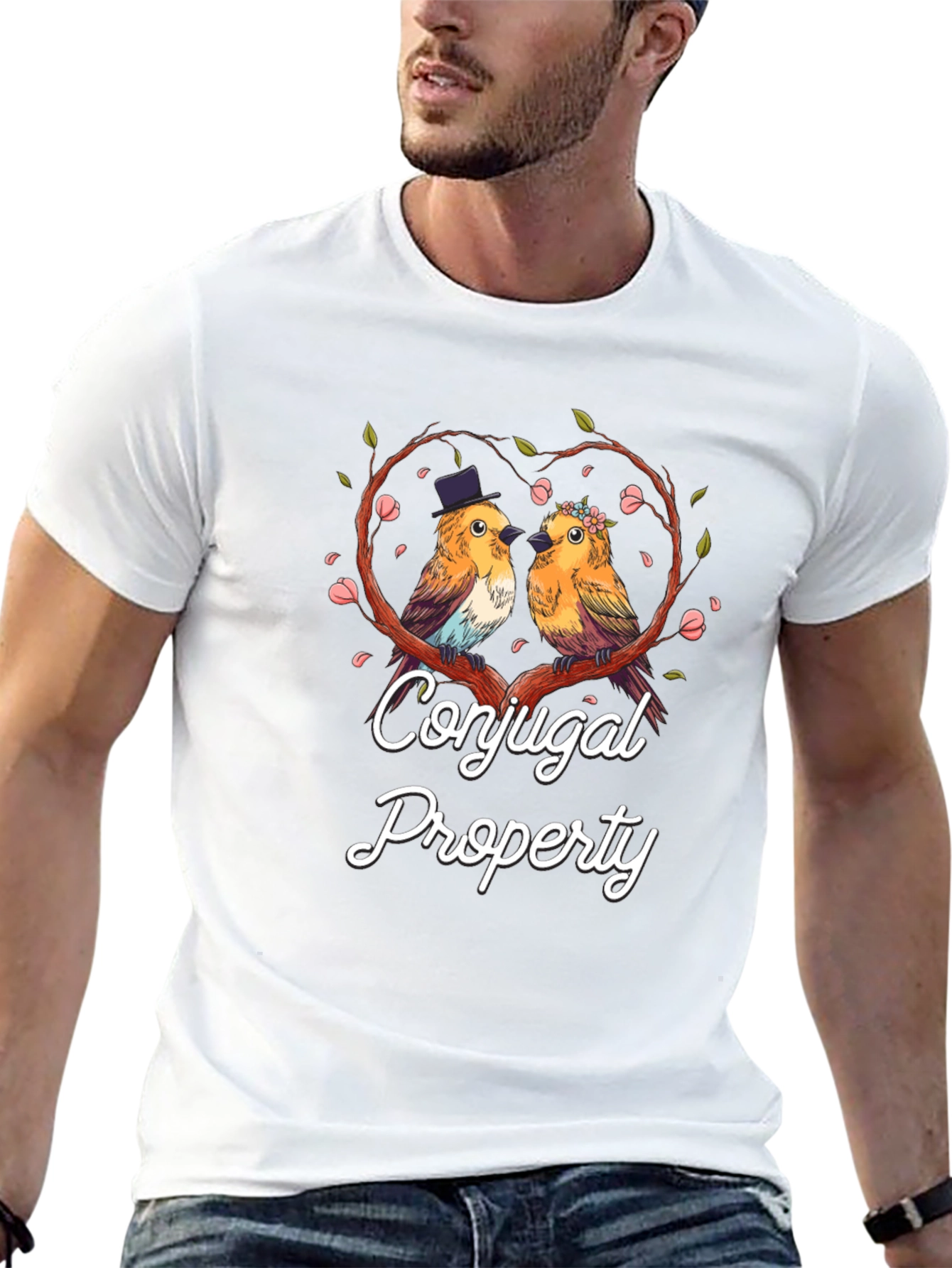 Conjugal Property Birds T-Shirt