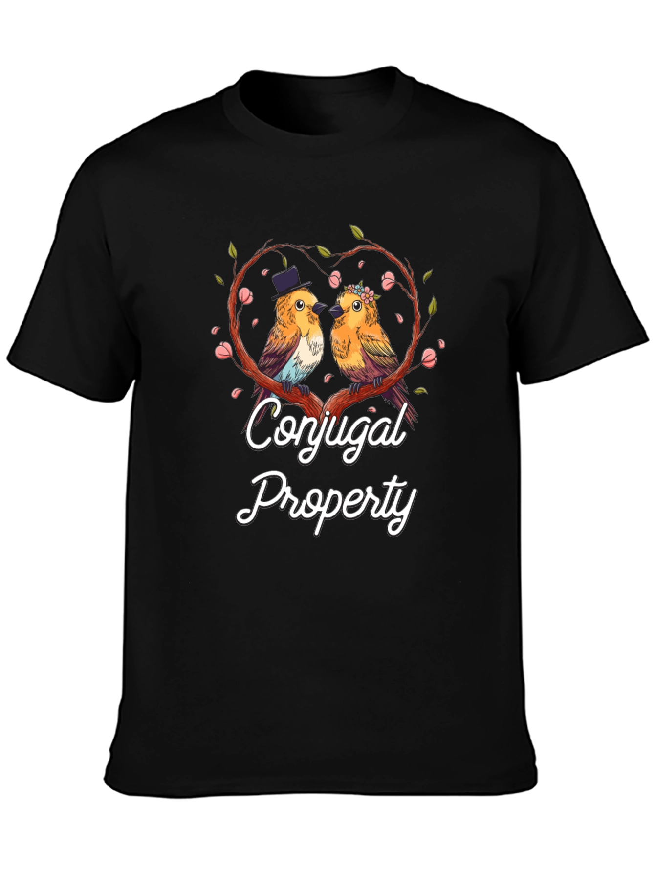 Conjugal Property Birds T-Shirt